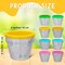 28-Piece Spring DIY Flower Pot Craft Kit – Includes 16 Paint-Your-Own Flower Pots and 12 Colorful Markers, Perfect for Adult Craft Activities and Personalized Spring Décor